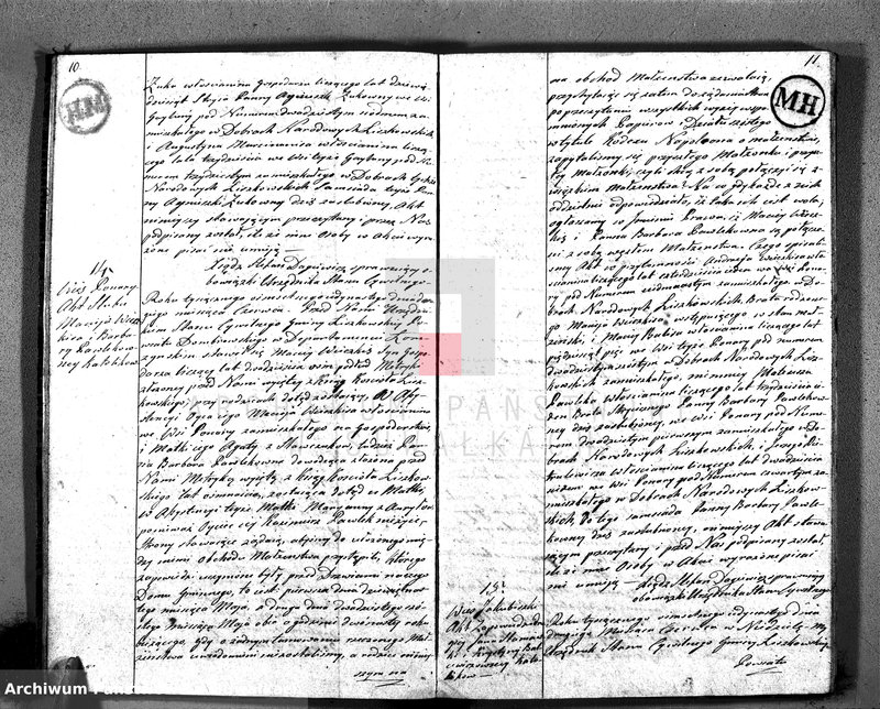 image.from.unit.number "Akta Cywilne Małżeństw w Gminie Liszkowskiey w Powiecie Dombrowskim w Departamencie Łomżyńskim Roku 1811/12 zawartych"
