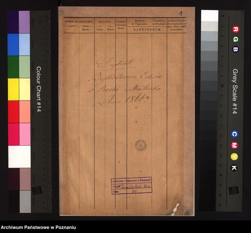 Obraz 3 z jednostki "Duplicat baptisatorum"