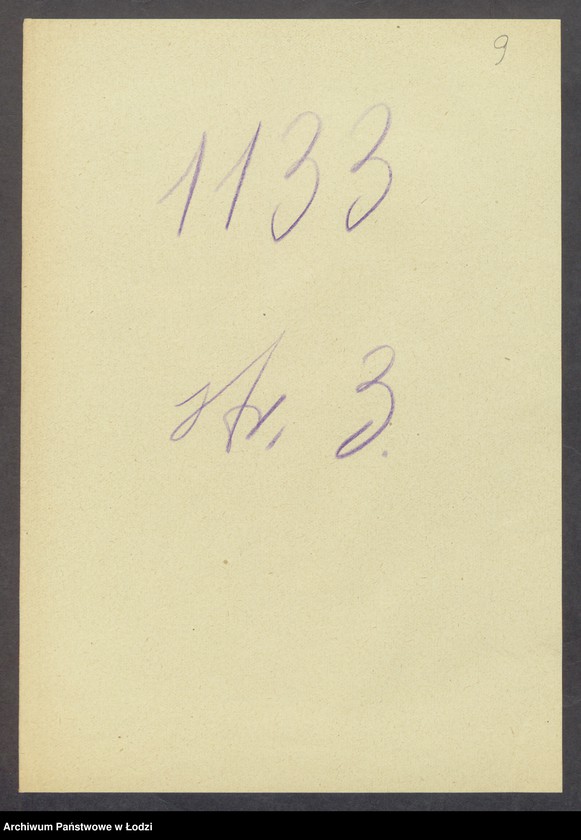 Obraz 11 z jednostki "Dowody metrykalne stałych mieszkańców m. Łodzi nr domu 1133-1133b"