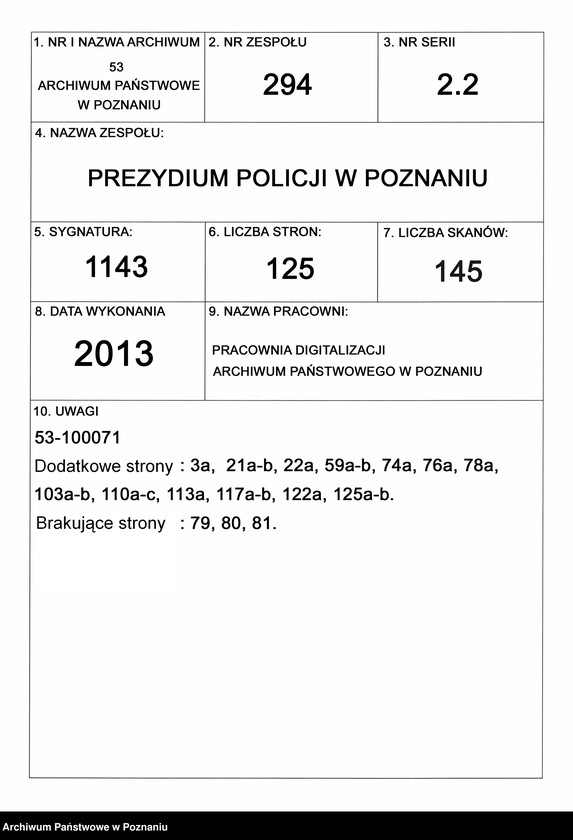 Obraz 1 z jednostki "A. betr. den nach dem Königreich Polen ausgetrittenen Gutsbesitzer Ludwik von Sczaniecki zu Boguszyn"