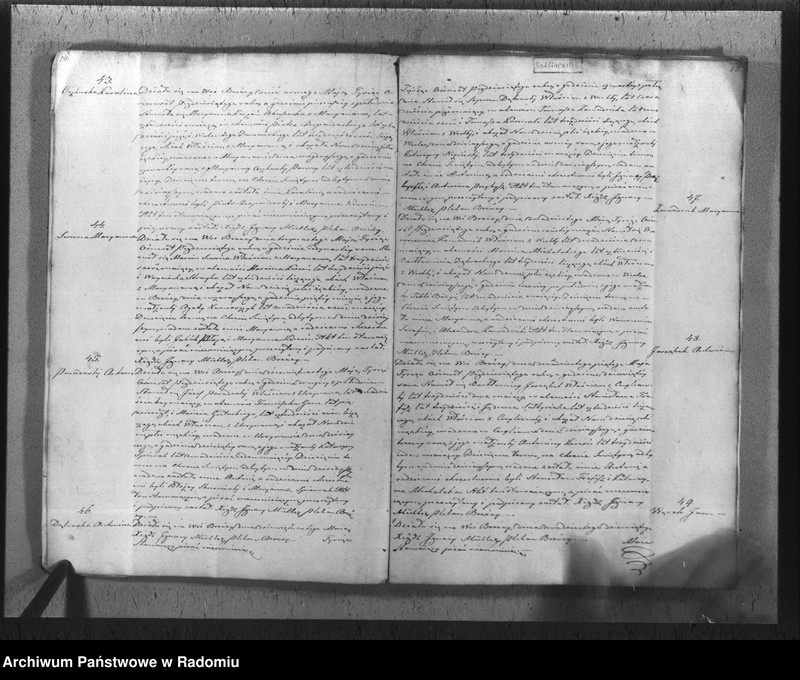 Obraz 10 z jednostki "[Duplikat akt urodzonych, zaślubionych i zmarłych parafii Brzóza w roku 1850]"