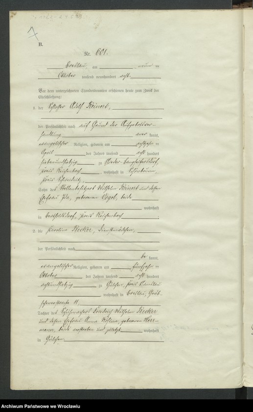 image.from.unit.number "Heirats-Haupt-Register Breslau IV 1908 Band 4"
