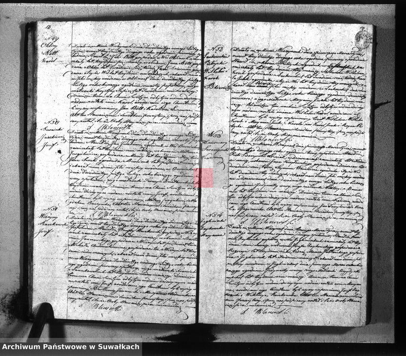 image.from.unit.number "Duplikat parafij wiżayńskiey z roku 1832"