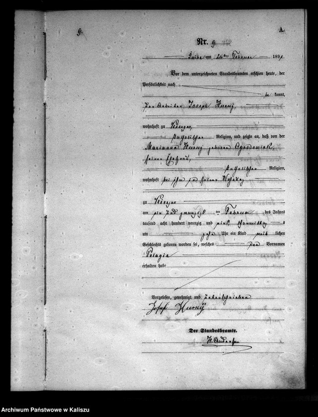 Obraz 11 z jednostki "[Księga urodzeń]"