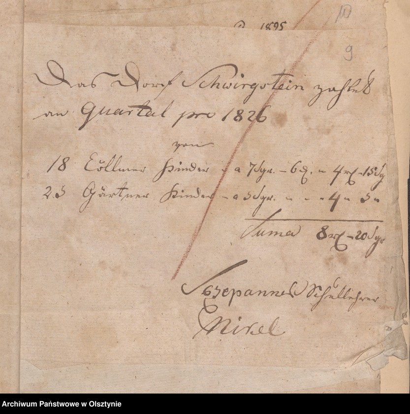 image.from.unit.number "Consignation des Kirchspiels Passenheim"