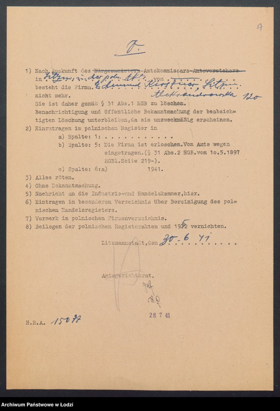 Obraz 9 z jednostki "Edmund Kirschner – sklep rzeźniczy"