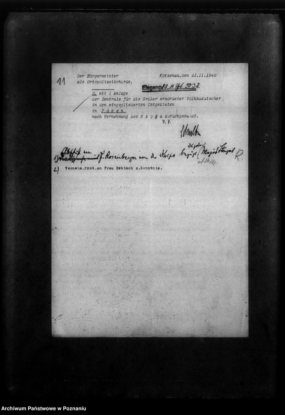 Obraz 15 z jednostki "Korespondencja w sprawie miejscowych Niemców rozstrzelonych w okolicy Turka w 1939 roku"