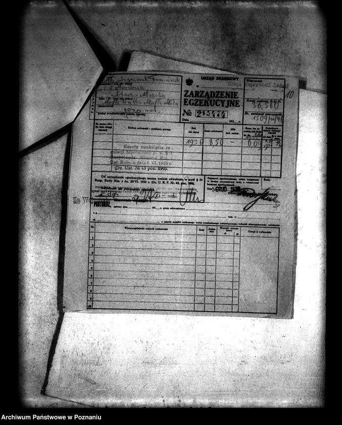 Obraz 14 z jednostki "Wymiar opłat i należności za scalenie gruntów wsi Modła Wielka i Mała powiat"