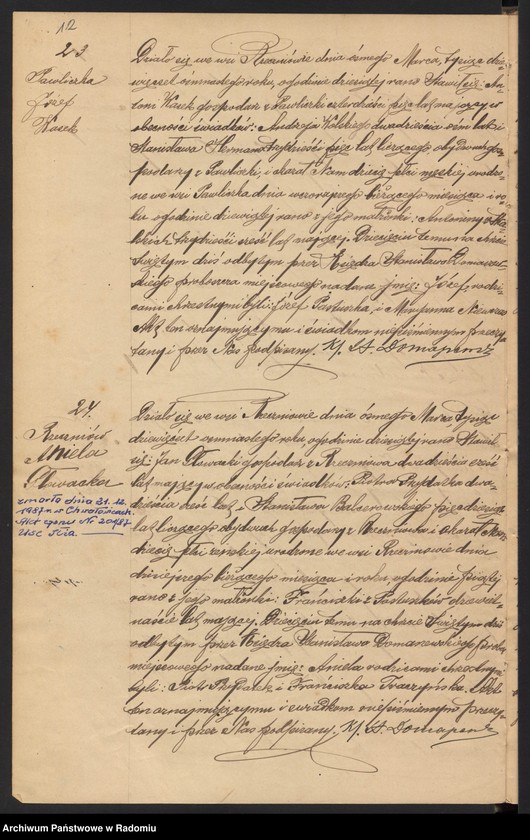 image.from.unit.number "[Duplikat akt urodzonych, zaślubionych i zmarłych parafii Rzeczniów za 1918 r.]"