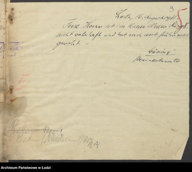 Obraz 11 z jednostki "Icek Koszer- Mojżesz vel Aron Neuman- sprzedaż gotowej garderoby"