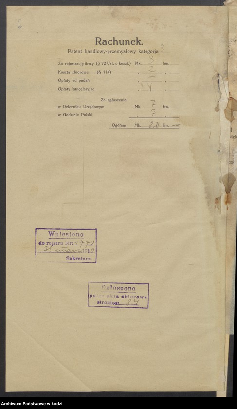 Obraz 8 z jednostki "Moses Klein- księgarnia i sprzedaż papierów"