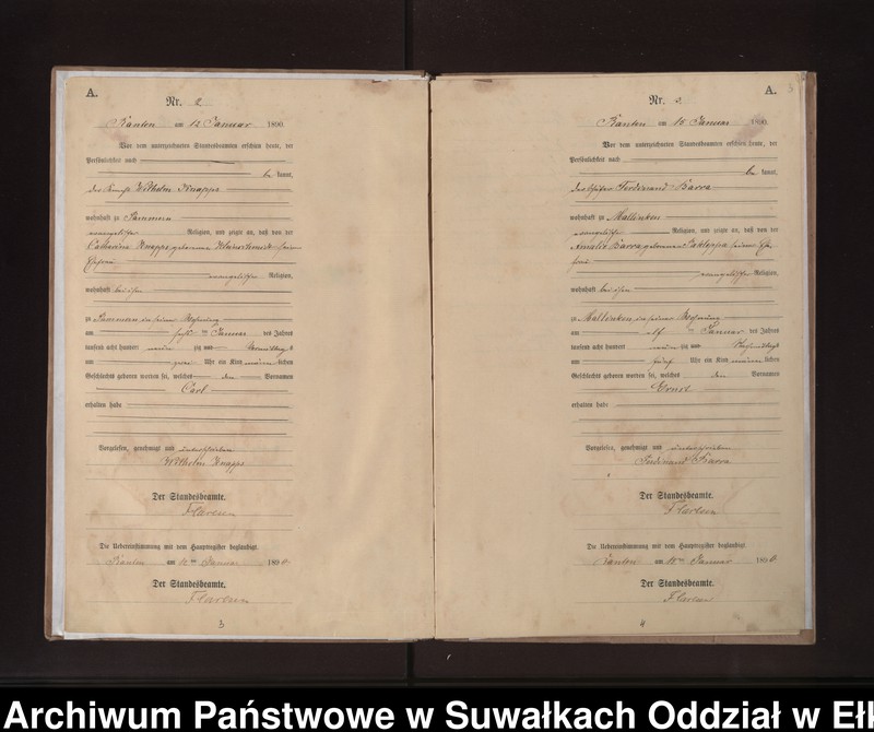 image.from.unit.number "Geburts-Neben-Register des Preussischen Standes-Amtes Neuhoff Kreis Loetzen"