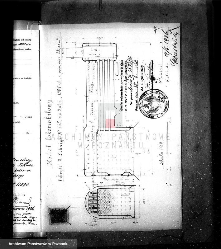 Obraz 11 z jednostki "Tartak E. Witta w Wieleniu pow. czarnkowski kocioł nr woj. 633"