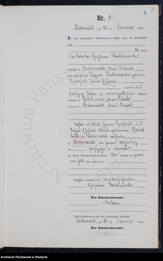 image.from.unit.number "Sterbe-Neben-Register Nr 1 - 78"