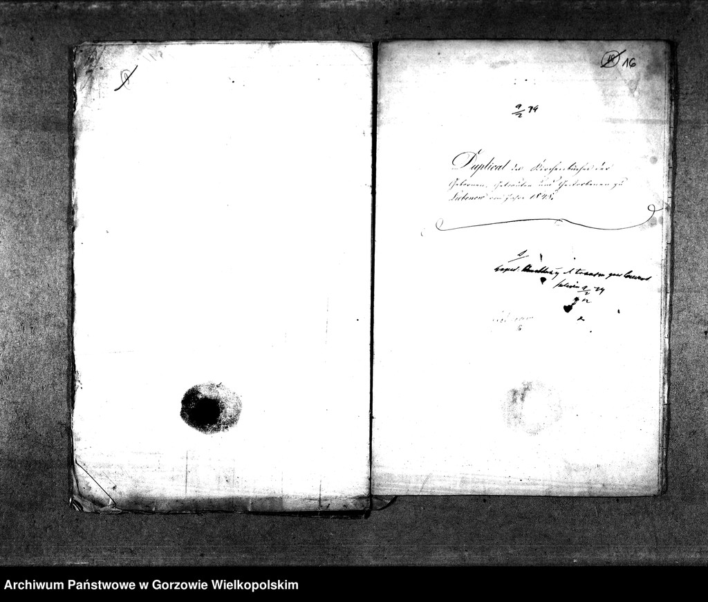 image.from.unit.number "Duplikate der Kirchenbücher von der Parochie Liebenow (Lubno)"