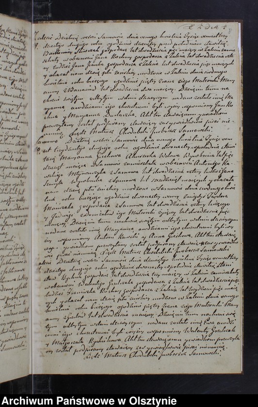 image.from.unit.number "Akta Urodzonych Zmarłych Zaślubionych w parafii Sarnowskiey w roku 1832"