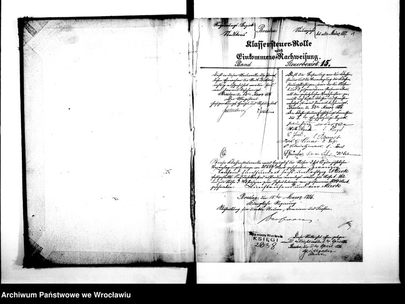 image.from.unit.number "Klassensteuerrolle nebst Eikommens - Nachweisung"