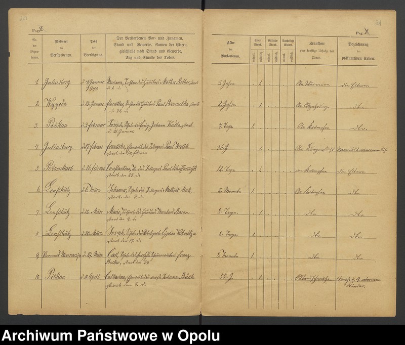 Obraz 14 z jednostki "[Księga chrztów 1840-1842, małżeństw 1840-1843 oraz zgonów 1840-1842 parafii Łężce]"