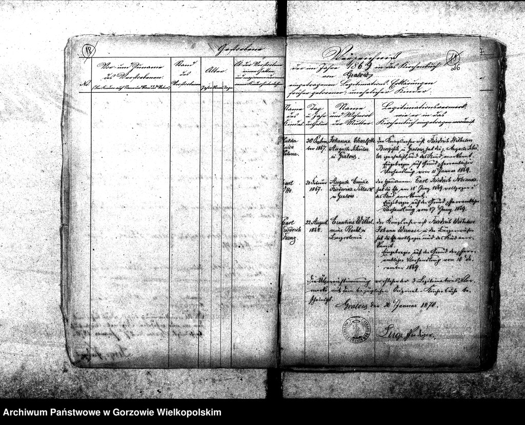 image.from.unit.number "Duplikate der Kirchenbücher von der Parochie Gralow: Gralow (Gralewo) mit Bergkolonie (Górki), Krieningswerder (Krzynka), Gralower Untermühle, Jahnsfelde (Janczewo), Zantoch (Santok)"