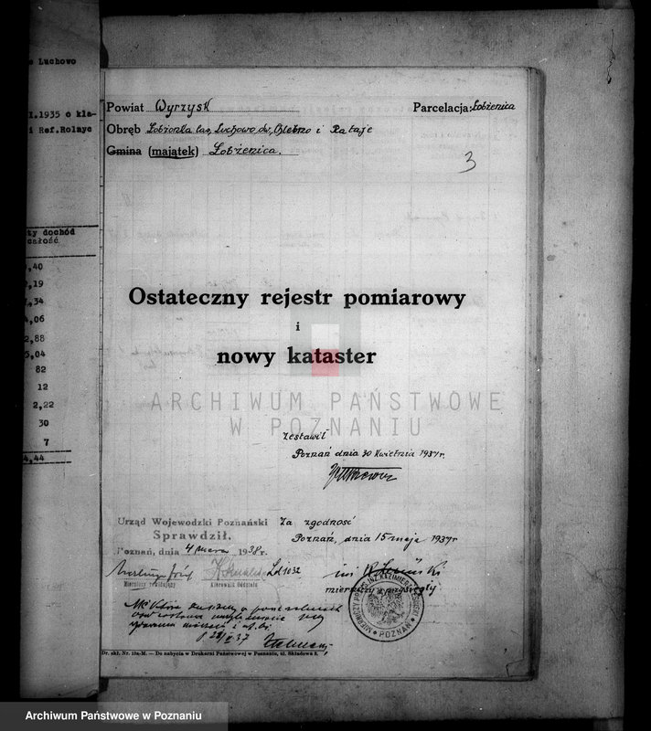 Obraz 7 z jednostki "Ostateczny rejestr pomiarowy majątku Łobżenice powiatu wyrzyskiego"