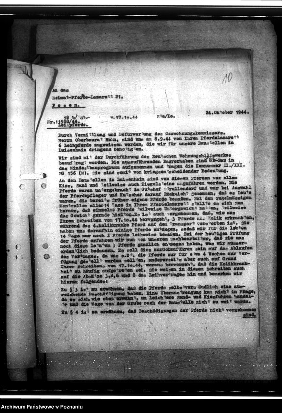 Obraz 14 z jednostki "D. W. H. - Fertigung von Betonelementen für DWH. Massivheme. Mithilfe der Wehrmacht beim DHW. Leihpferde an die Bauhilfe der Deutschen Arbeitsfront"