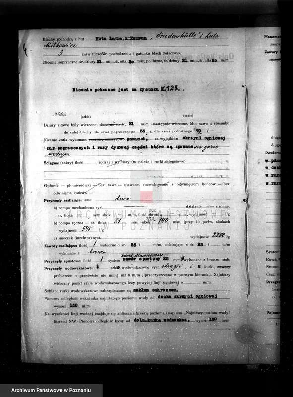 Obraz 8 z jednostki "Mleczarnia parowa /wł. Ebnother/ w Poniecu pow. gostyński nr woj. kotła 6469"