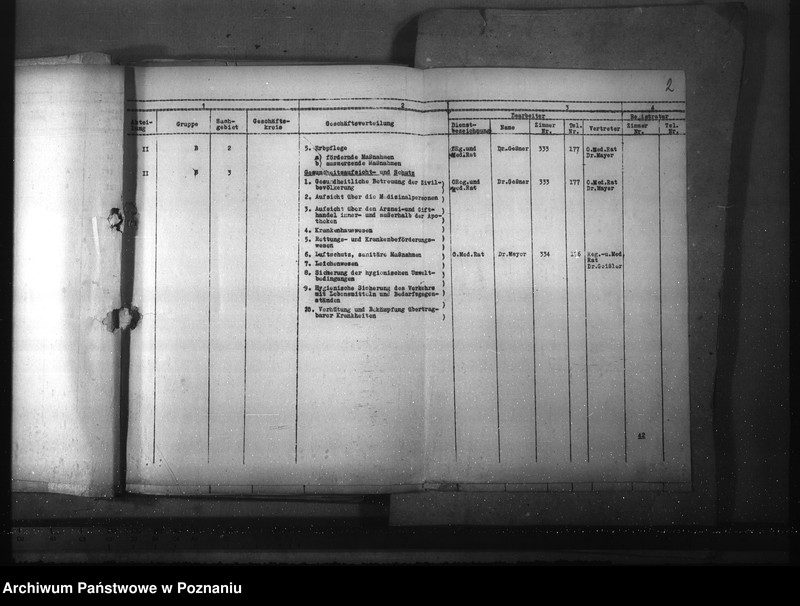 Obraz 6 z jednostki "Wykaz akt dla wydziału Gesundheitswesen und Volkspflege"
