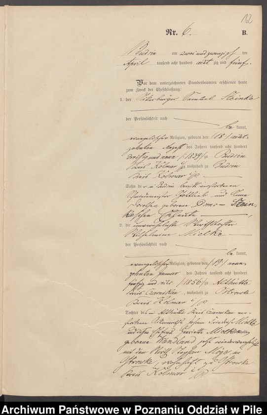 image.from.unit.number "Księga małżeństw"