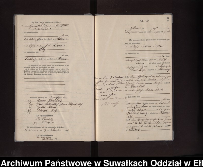 image.from.unit.number "Heiraths-Neben-Register des Preussischen Standes-Amtes Rhein Kreis Loetzen"