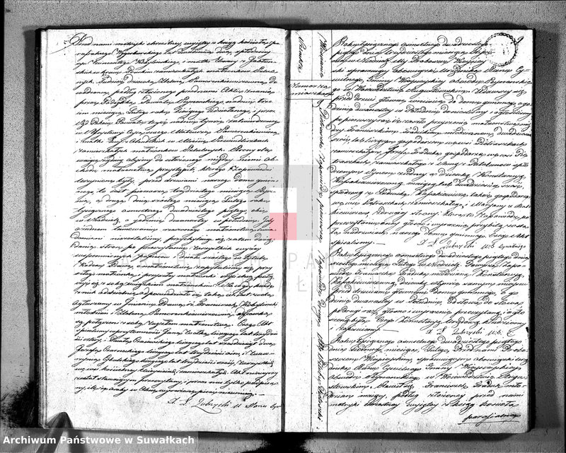 Obraz 12 z jednostki "Akta zaślubionych urzędnika stanu cywilnego gminy wieysieyskiey z 1825 roku"