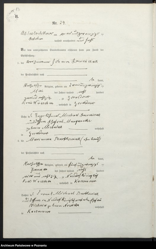 Obraz 16 z jednostki "Heiraths-Haupt-Register tom II"