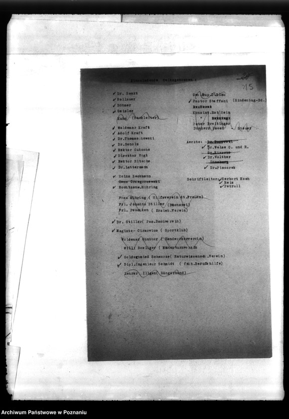 Obraz 19 z jednostki "Schriftwechsel Dr. Lück - Korespondencja z doktorem K. Lück, jako kierownik Genhäftstelle der Volkskentnhen"