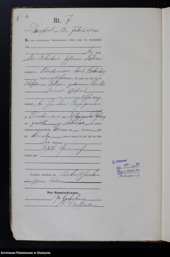image.from.unit.number "Geburts-Haupt-Register Nr 1 - 107"