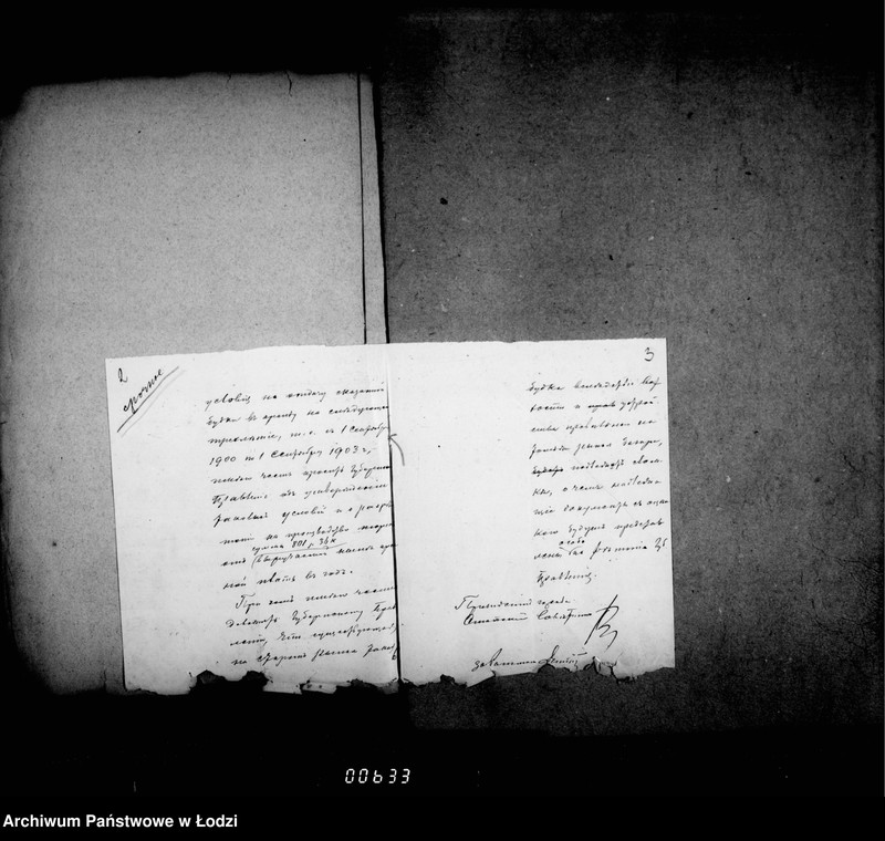 Obraz 6 z jednostki "Ob otdače v arendu na 1901-3 gody gorodskoj budki na Novom Rynke v gor. Lodzi"