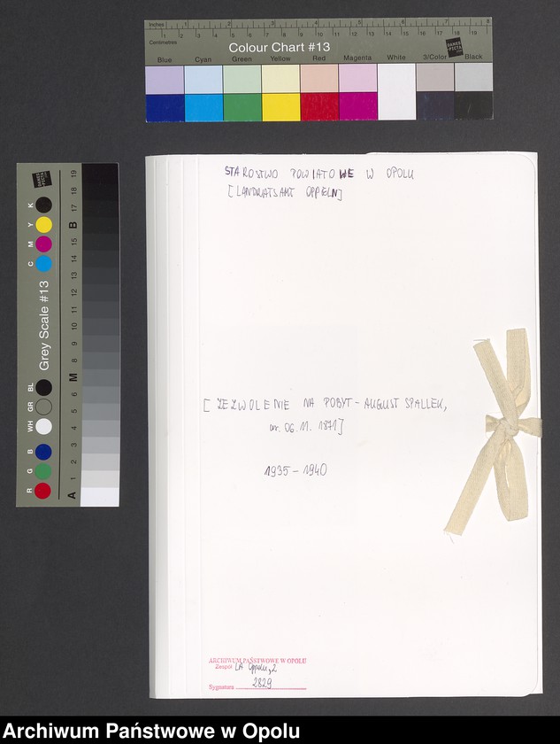 Obraz 2 z jednostki "[Zezwolenie na pobyt - Alfons Sage, ur. 13. 05. 1913 Breslau]"