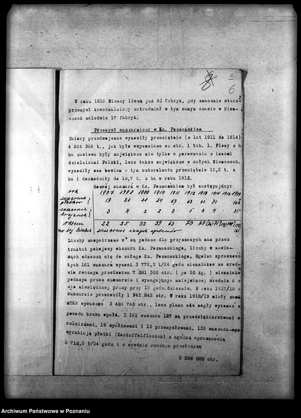 Obraz 9 z jednostki "Wykazy statystyczne, materiał i różne dane"