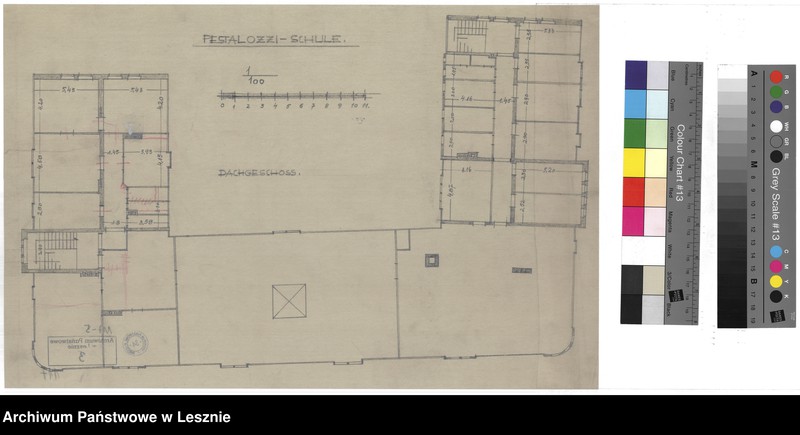 Obraz 3 z jednostki "Leszno miasto. Dokumentacja projektowa obecnej Szkoły Podstawowej nr 1."