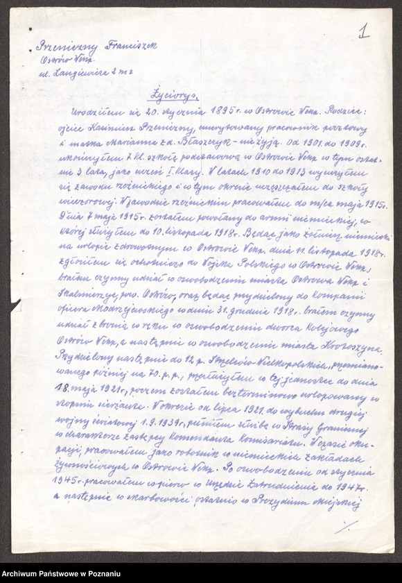 Obraz 15 z jednostki "Życiorysy powstańców wielkopolskich: P - tom Vll /Przeniczny Franciszek - Pyszkowski Feliks/."