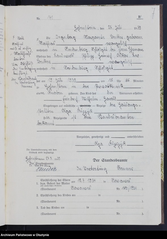 image.from.unit.number "Geburtenbuch/Zweitbuch/ Tom II,Nr 135 - 225"