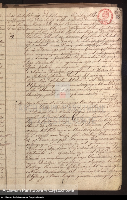 image.from.unit.number "Księga [akt] urodzenia gminy Krzepickiej na rok 1816"