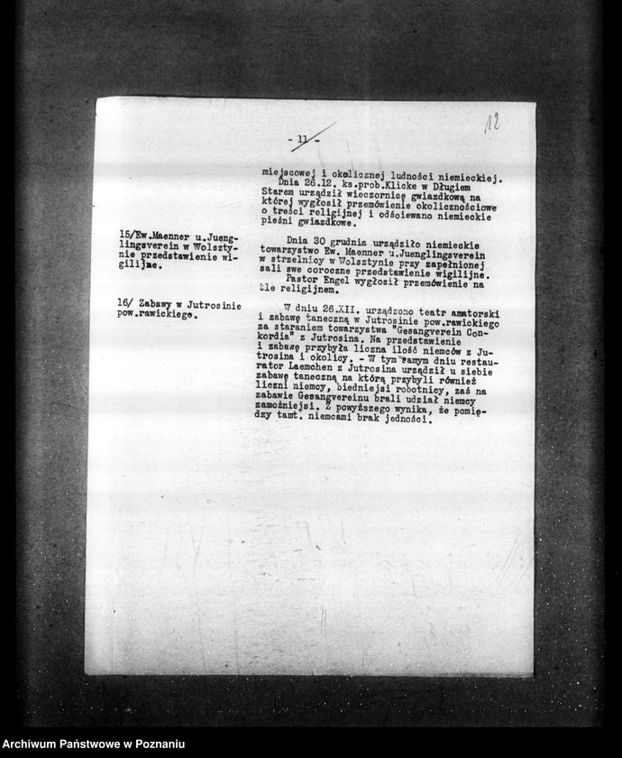 Obraz 16 z jednostki "Sprawozdania sytuacyjne tygodniowe za czas od 28 grudnia 1928 r. do dnia 31 stycznia 1929 r. /nr 1-5/"