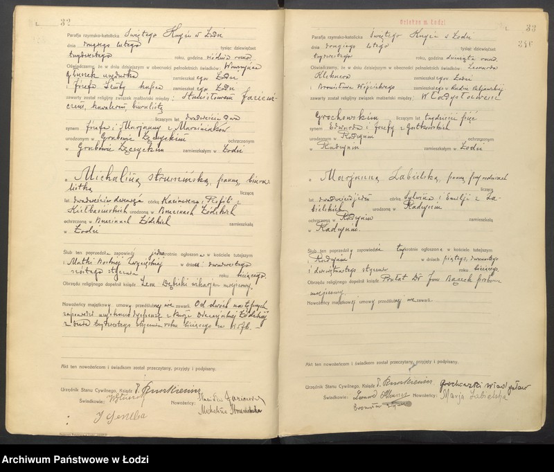 Obraz 19 z jednostki "Akta małżeństw"