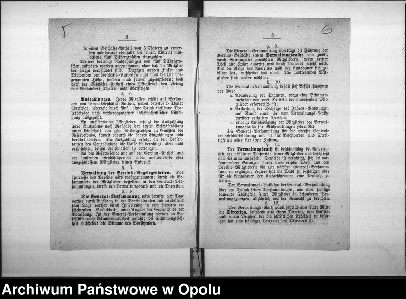 Obraz 9 z jednostki "Acta des Magistrats zu Oppeln betreffend den Consum-Verein"