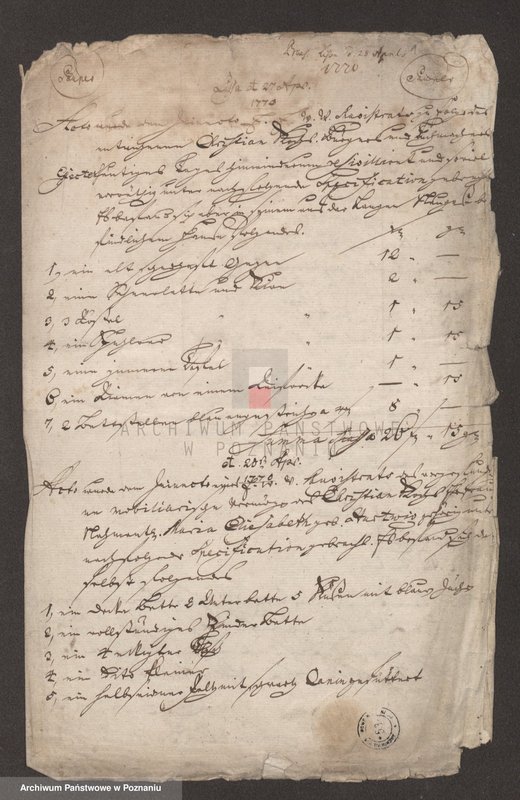 Obraz 3 z jednostki "Inwentarze pośmiertne spisane przez sąd opiekuńczy w Lesznie; język niemiecki"