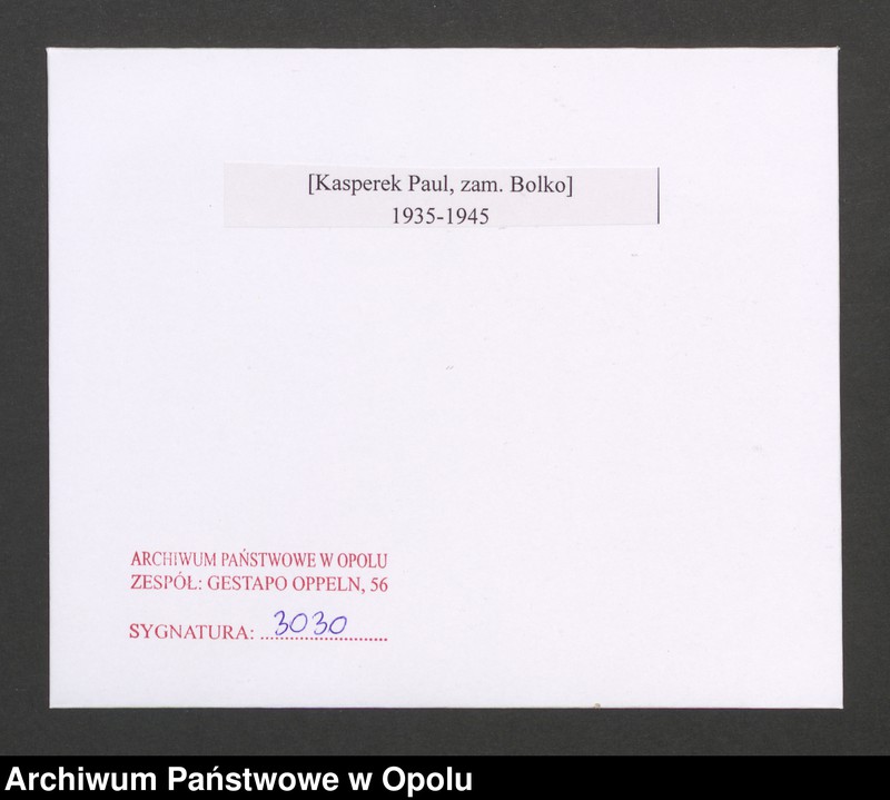 Obraz 2 z jednostki "[Kasperek Paul, zam. Bolko]"