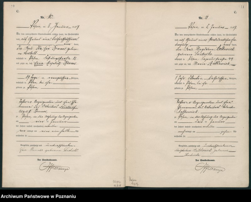 Obraz 8 z jednostki "Księga miejscowa zgonów tom I [Rejestr główny zgonów]"