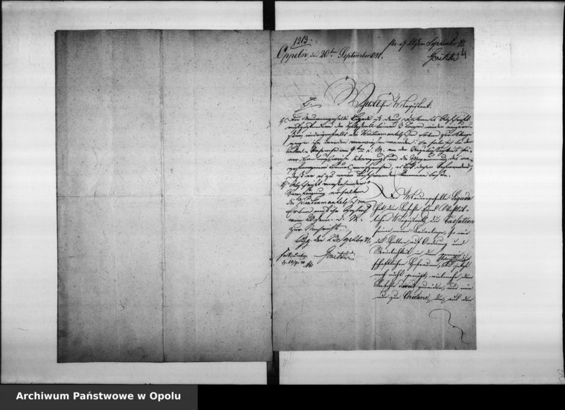Obraz 8 z jednostki "Acta des Magistrats zu Oppeln betreffend die Untersuchung der Grenzstreitigkeiten durch die Grenz - Deputation. De Anno 1841. Vol. V"