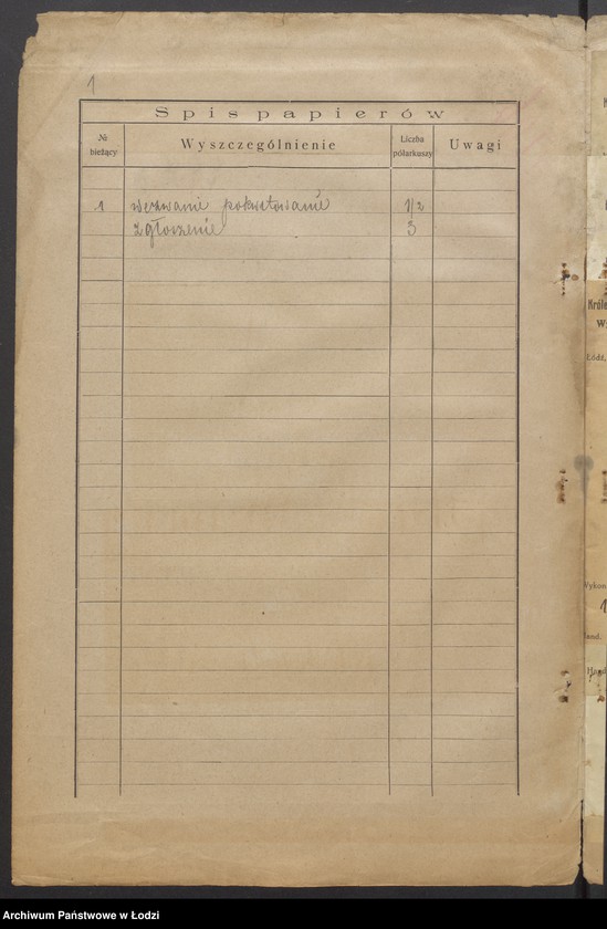 Obraz 3 z jednostki "Abram Brenner- sprzedaż towarów manufakturowych"