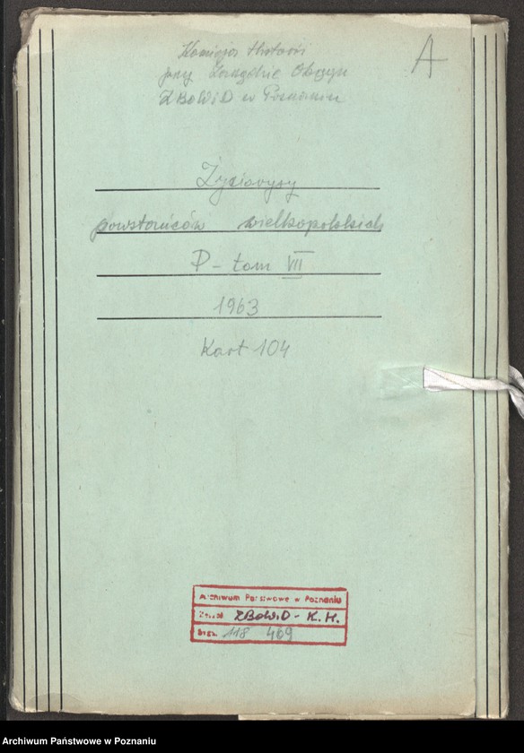 Obraz 7 z jednostki "Życiorysy powstańców wielkopolskich: P - tom Vll /Przeniczny Franciszek - Pyszkowski Feliks/."