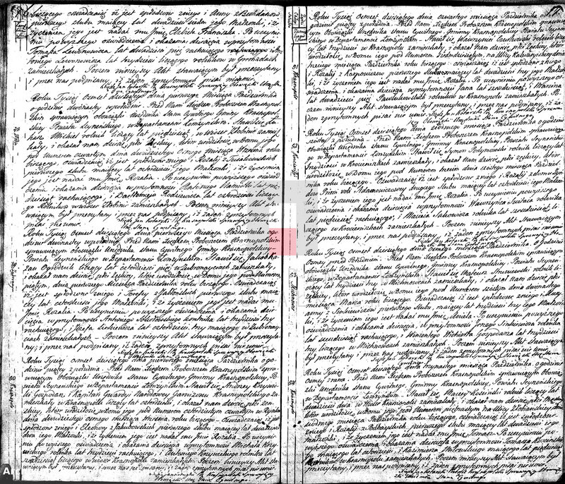 image.from.unit.number "Akta Cywilne Urodzonych Gminy Krasnopolskiey od R.1810 1 Maja do Roku 1811 1 Maja."